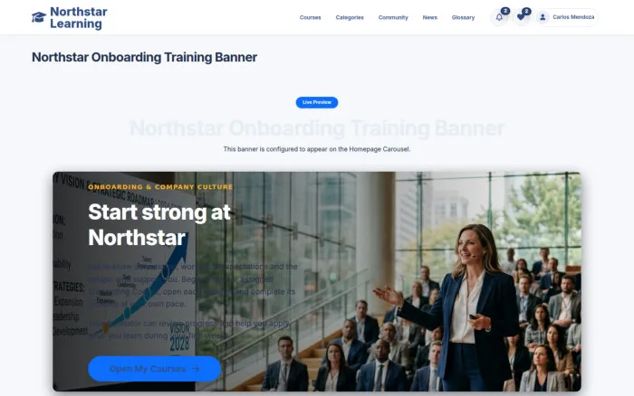 Northstar Onboarding Training Banner