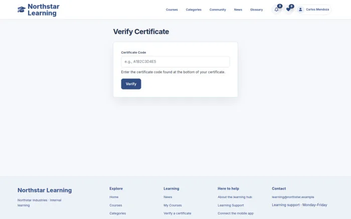 Verify Certificate