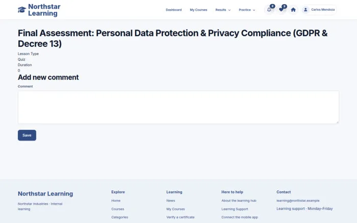 Final Assessment: Personal Data Protection & Privacy Compliance (GDPR & Decree 13)
