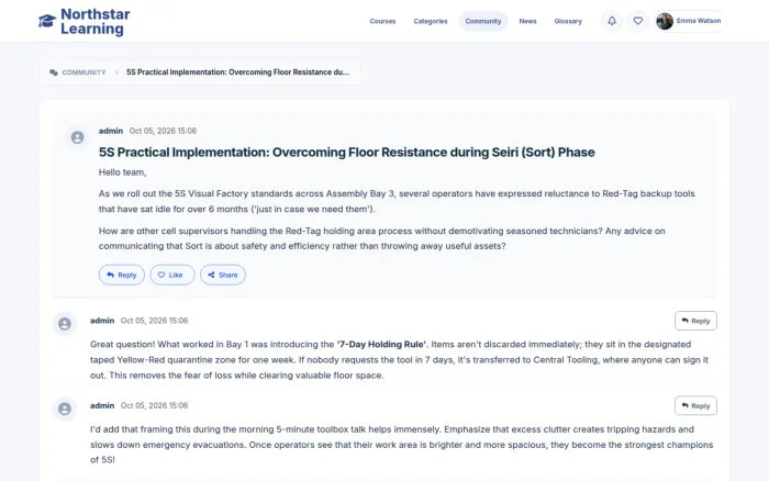 5S Practical Implementation: Overcoming Floor Resistance during Seiri (Sort) Phase