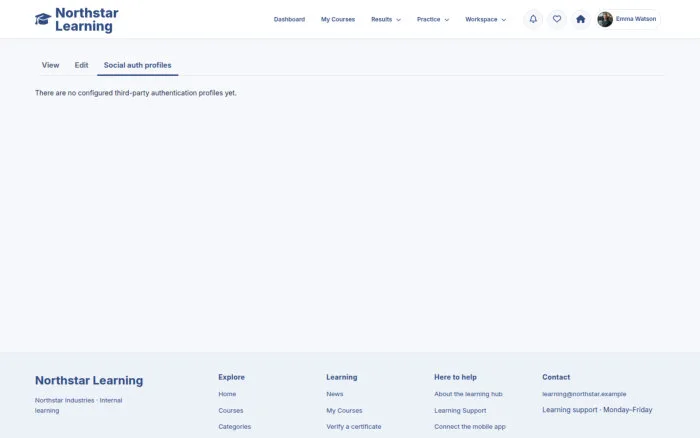 Own native profile → Linked Accounts → Manage Connections