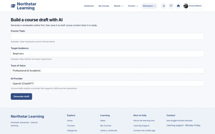 Build Course with AI