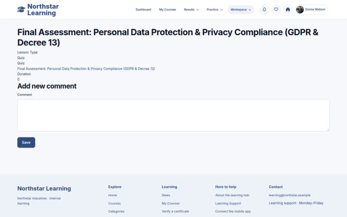 Final Assessment: Personal Data Protection & Privacy Compliance (GDPR & Decree 13)