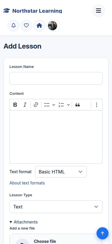 Add Lesson