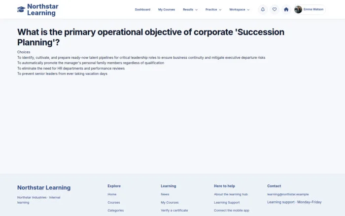 What is the primary operational objective of corporate 'Succession Planning'?