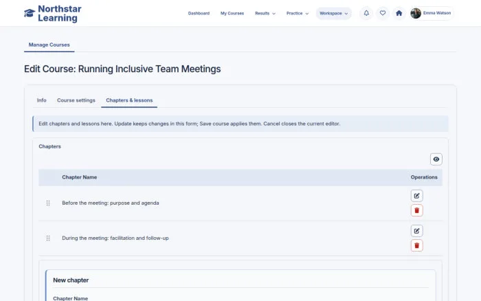 Edit Course: Running Inclusive Team Meetings