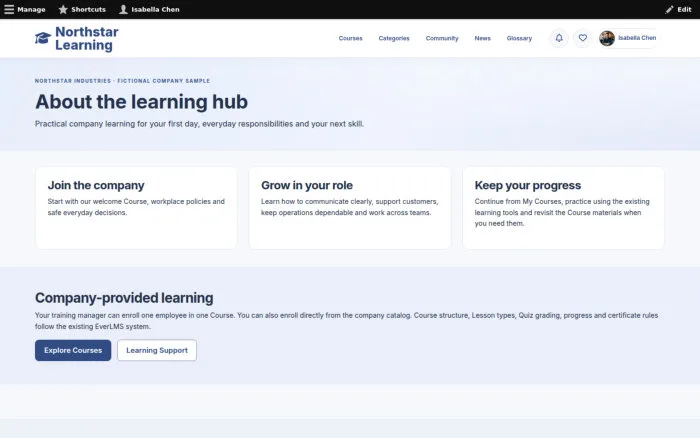 About the learning hub