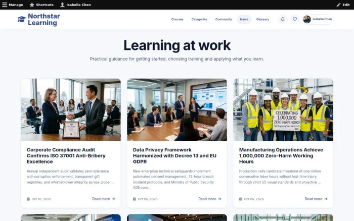 Learning at work