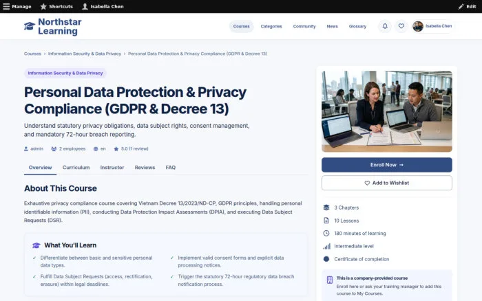 Personal Data Protection & Privacy Compliance (GDPR & Decree 13)