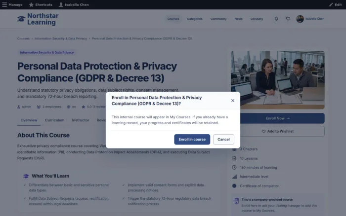 Personal Data Protection & Privacy Compliance (GDPR & Decree 13)