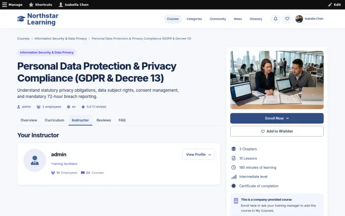 Personal Data Protection & Privacy Compliance (GDPR & Decree 13)