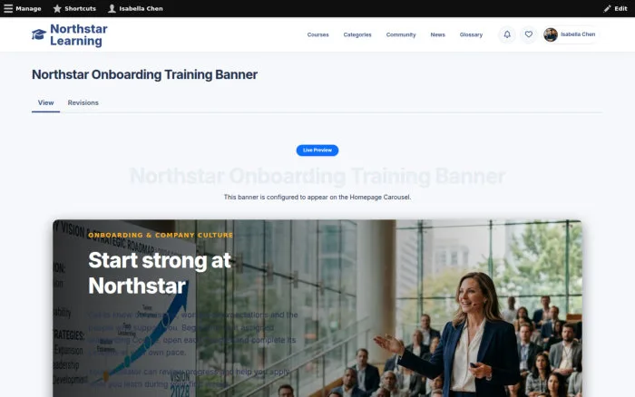 Northstar Onboarding Training Banner
