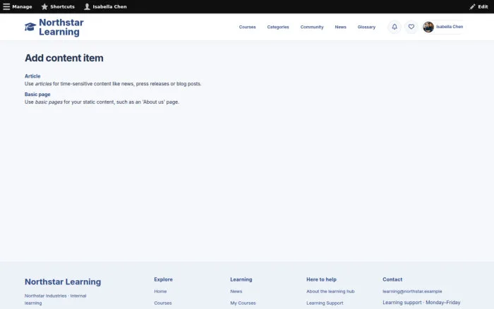 Add content item