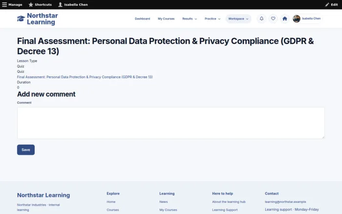 Final Assessment: Personal Data Protection & Privacy Compliance (GDPR & Decree 13)
