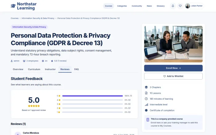 Personal Data Protection & Privacy Compliance (GDPR & Decree 13)