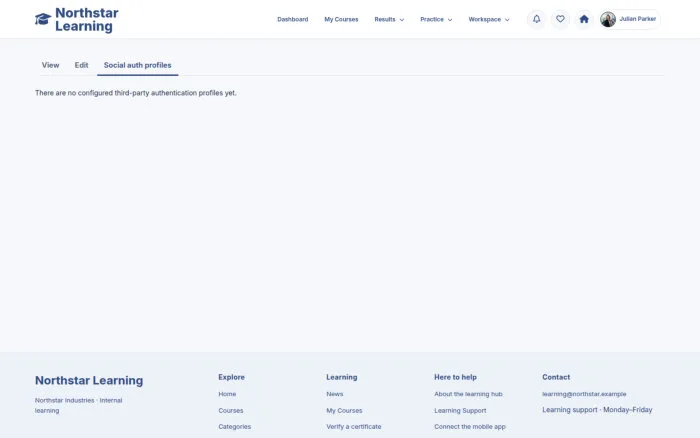 Own native profile → Linked Accounts → Manage Connections