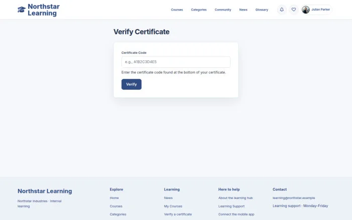 Verify Certificate