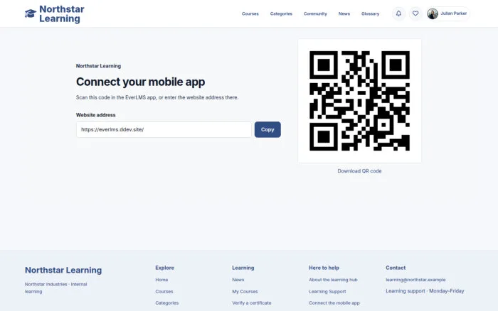Connect your mobile app