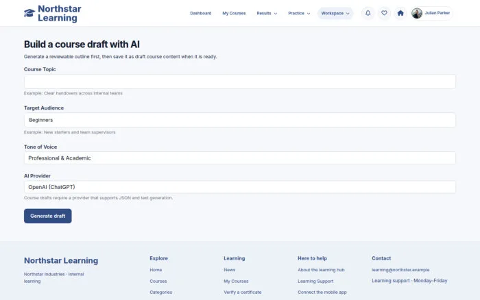 Build Course with AI
