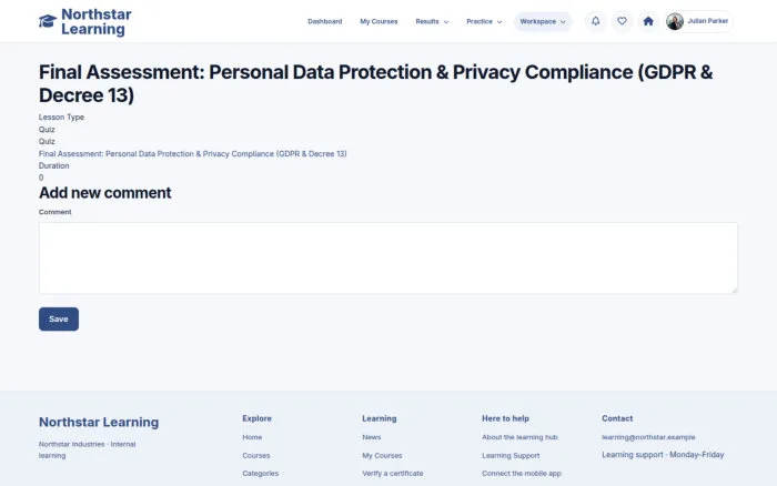 Final Assessment: Personal Data Protection & Privacy Compliance (GDPR & Decree 13)