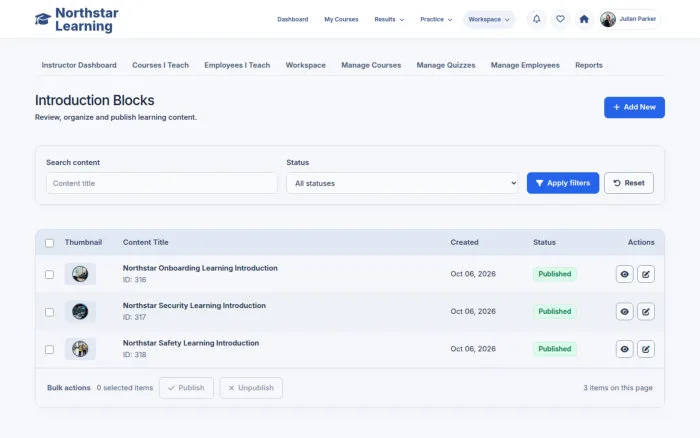 Introduction Blocks