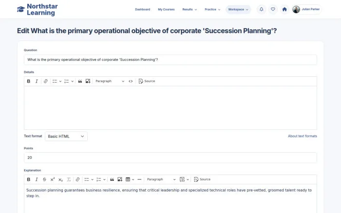 Edit What is the primary operational objective of corporate 'Succession Planning'?