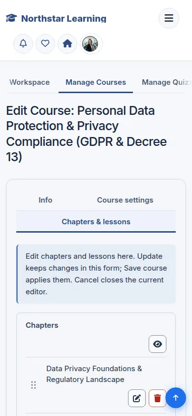 Edit Course: Personal Data Protection & Privacy Compliance (GDPR & Decree 13)