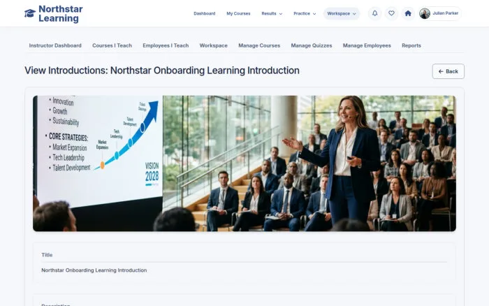 View Introductions: Northstar Onboarding Learning Introduction