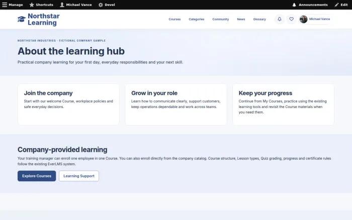 About the learning hub