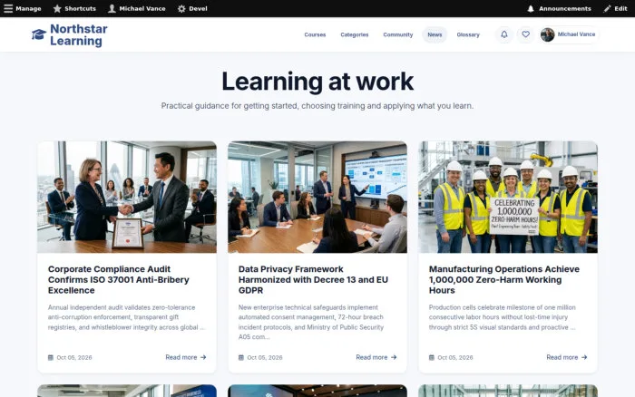 Learning at work