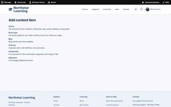 Add content item
