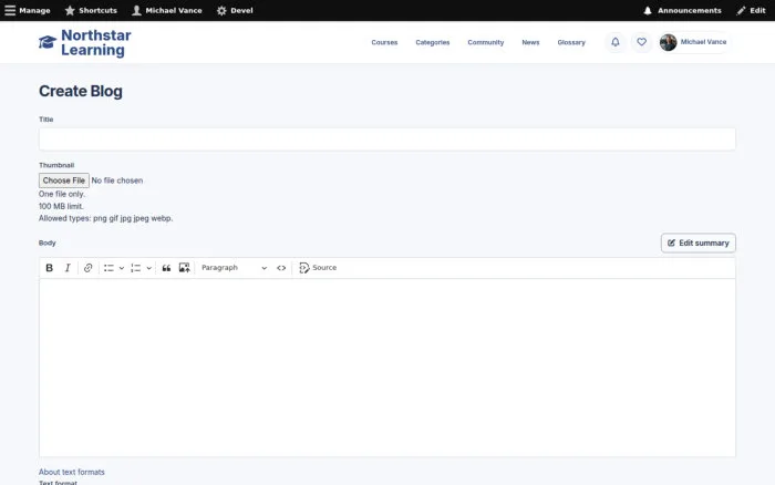 Create Blog