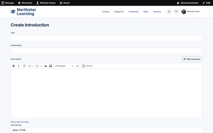 Create Introduction