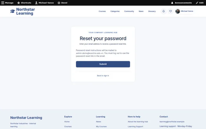 Reset your password