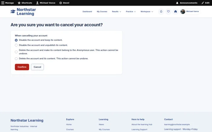 Are you sure you want to cancel your account?