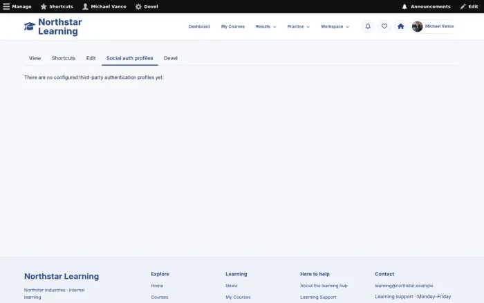 Own native profile → Linked Accounts → Manage Connections