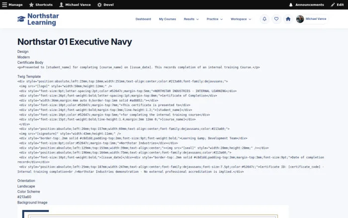 Northstar 01 Executive Navy