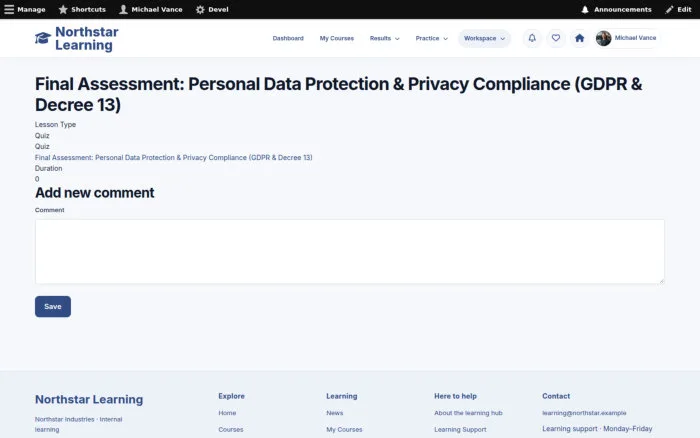 Final Assessment: Personal Data Protection & Privacy Compliance (GDPR & Decree 13)
