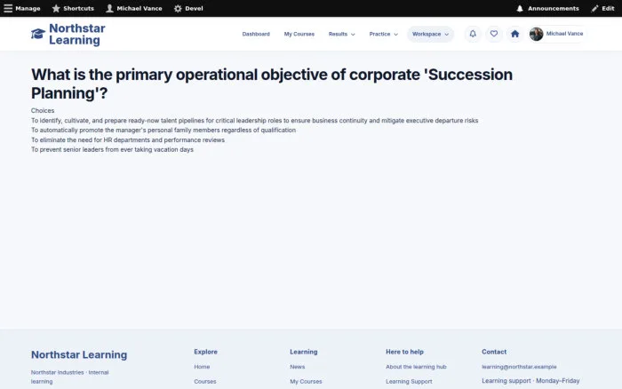What is the primary operational objective of corporate 'Succession Planning'?