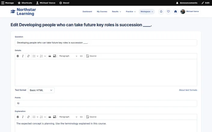Edit Developing people who can take future key roles is succession ____.