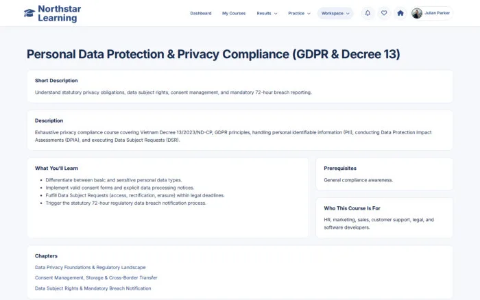 Personal Data Protection & Privacy Compliance (GDPR & Decree 13)