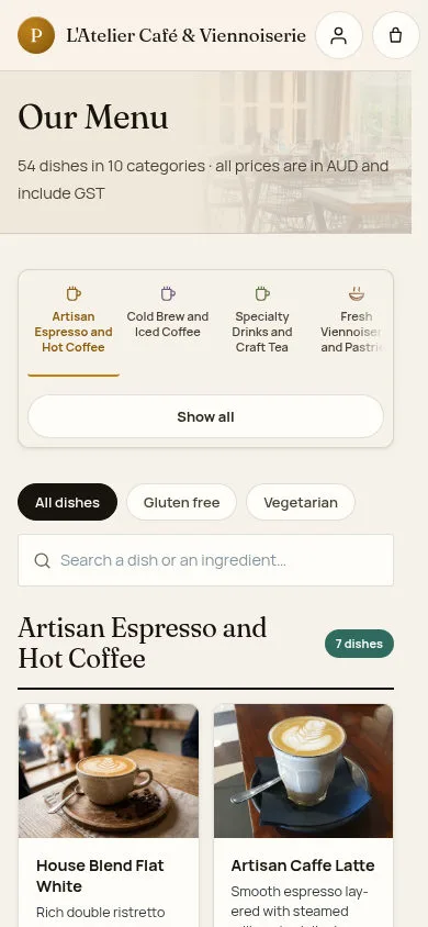 Browse from a phone