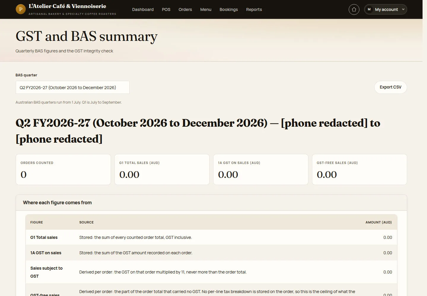 Read the GST summary