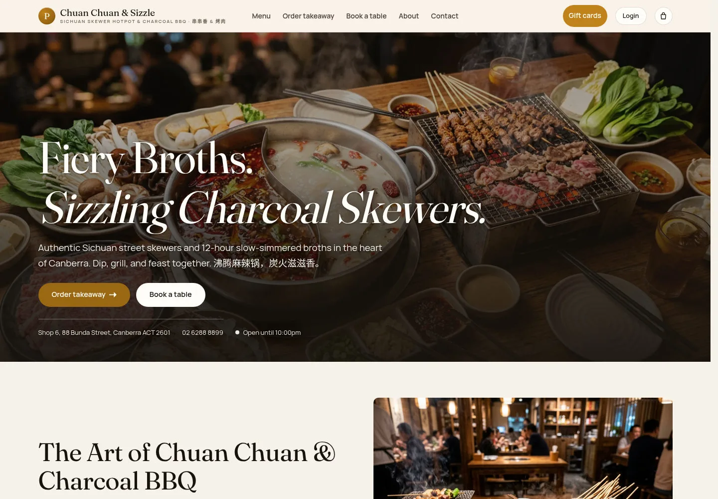 Start from Book a table