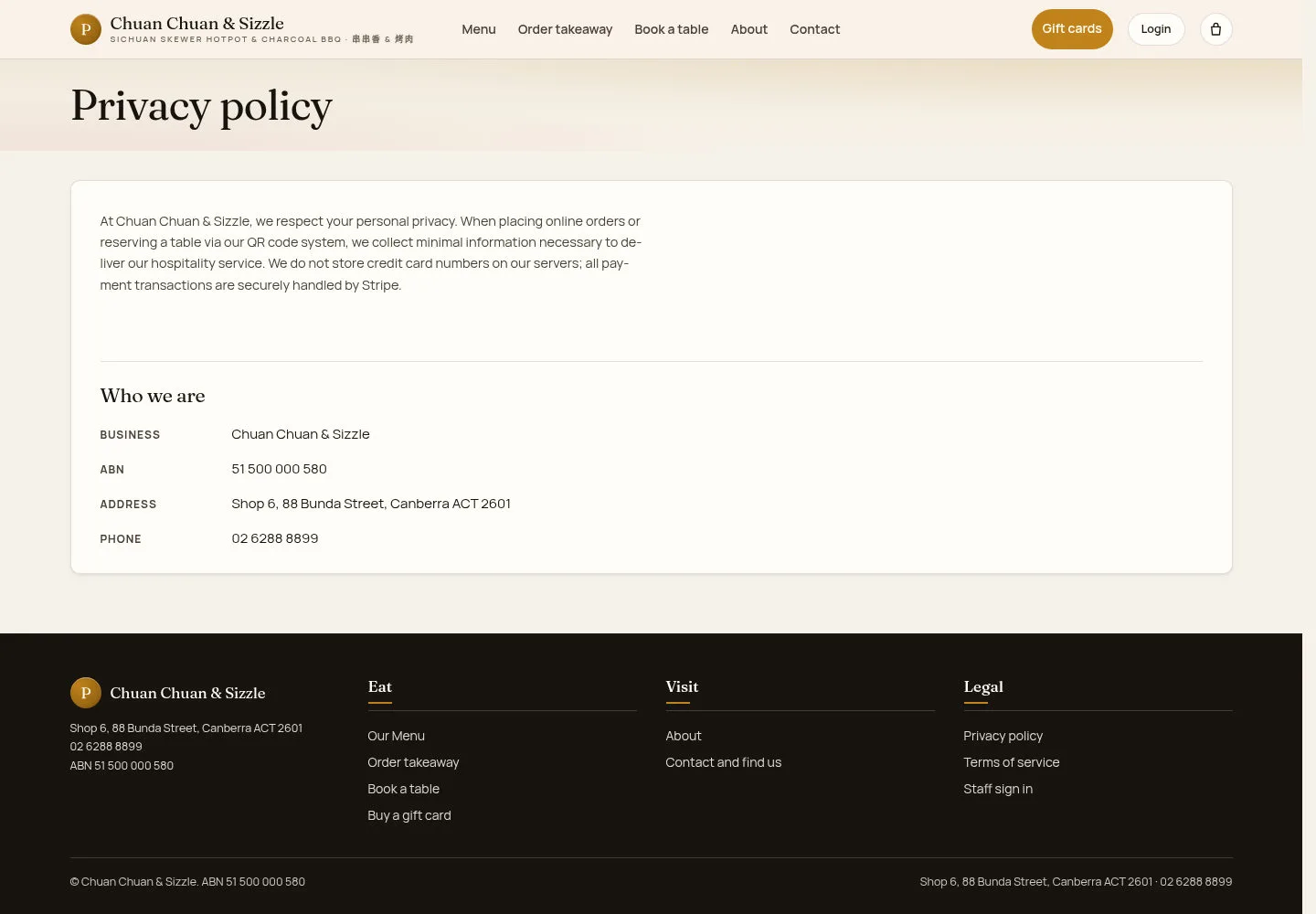Read the privacy policy