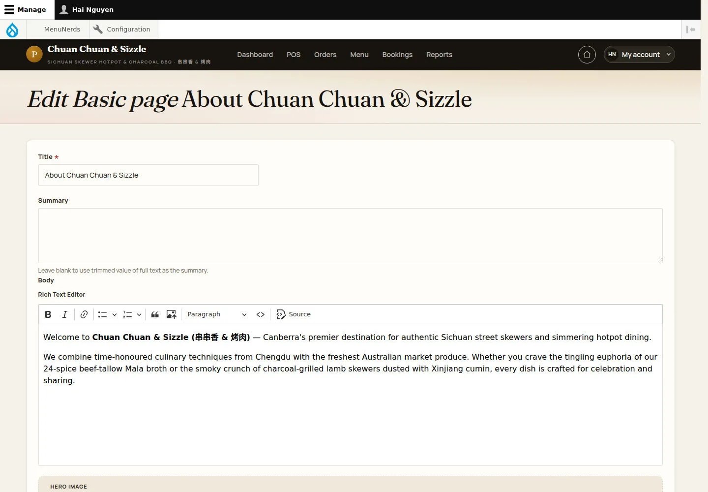 Edit a page