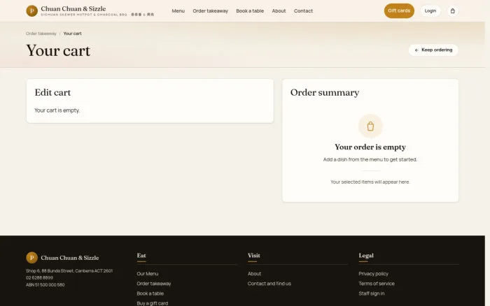 Your cart