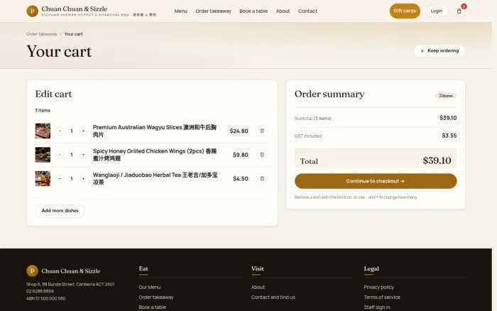 Your cart