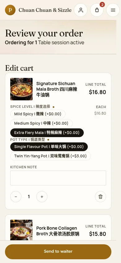 Review your order
