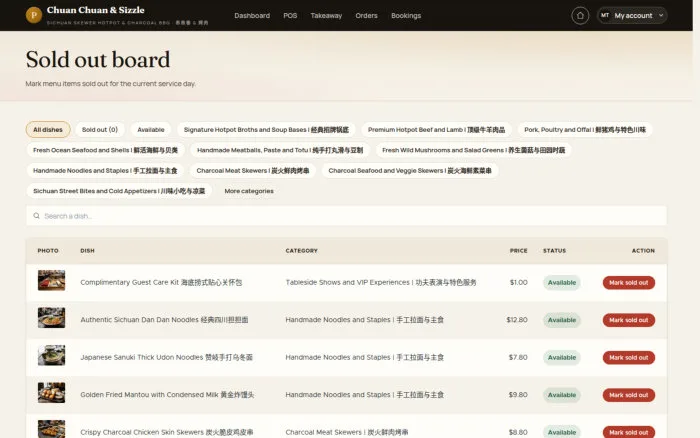 Sold out board